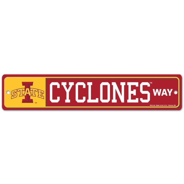 Iowa State Cyclones Street / Zone Sign 3.75" x 19"