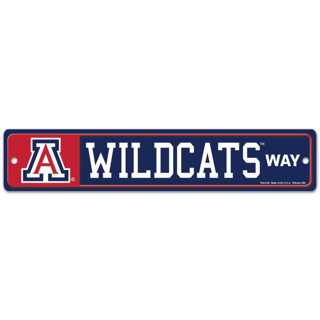 Letrero de calle o zona de Arizona Wildcats de 3,75" x 19"