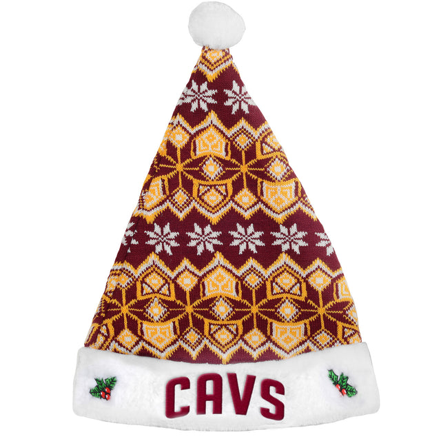 Gorro de Papá Noel tejido de los Cleveland Cavaliers - 2015