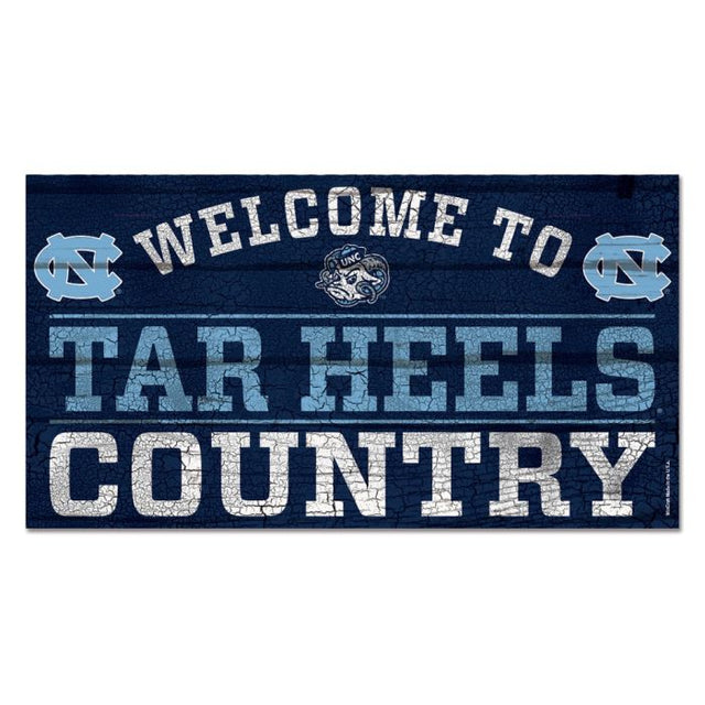 North Carolina Tar Heels Wood Sign 13"x24" 1/4" thick
