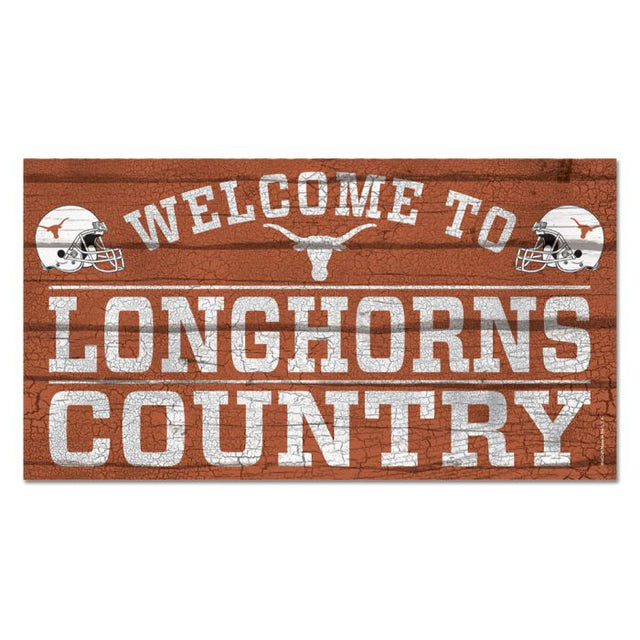 Texas Longhorns Wood Sign 13"x24" 1/4" thick