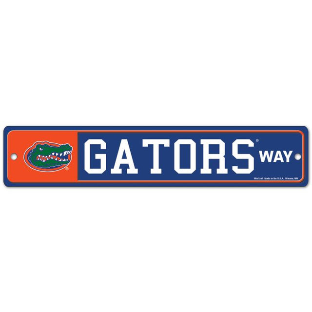 Letrero de calle/zona de Florida Gators de 3,75" x 19"