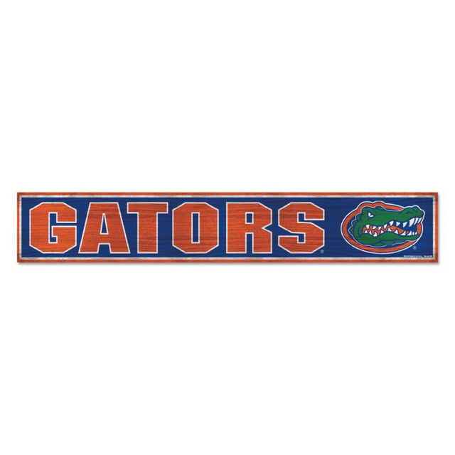 Letrero de madera de Florida Gators, 6" x 36", 3/8" de grosor