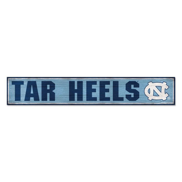 North Carolina Tar Heels Wood Sign 6"x36" 3/8" thick