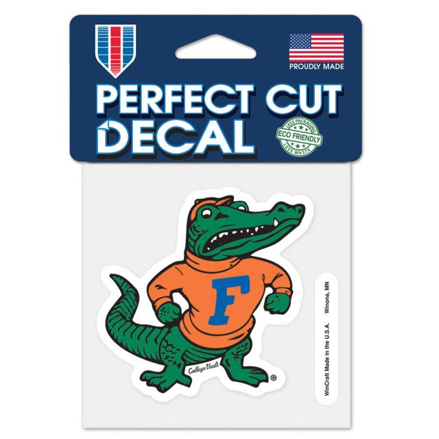Calcomanía de color de corte perfecto de Florida Gators/College Vault, 4" x 4"