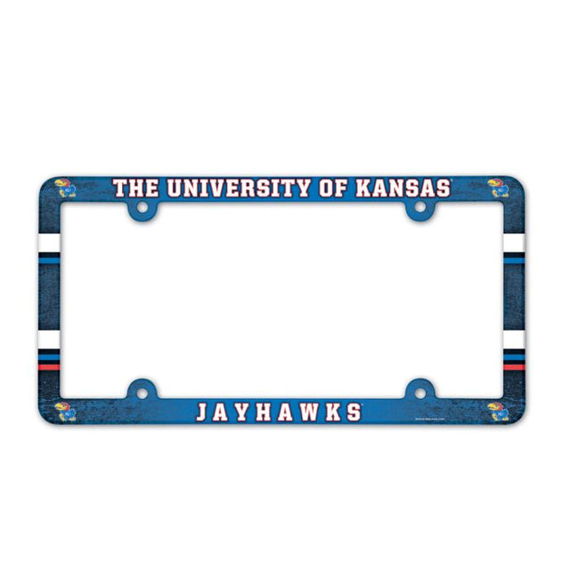 Kansas Jayhawks Lic Plate Frame Full Color