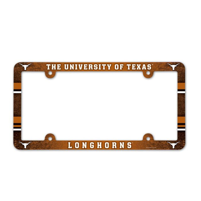 Texas Longhorns Lic Plate Frame Full Color