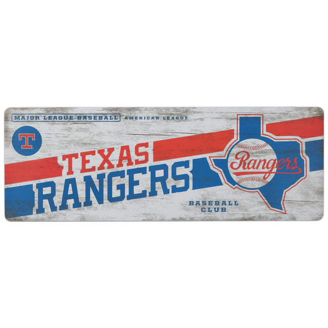 Texas Rangers Wood Wall Decor