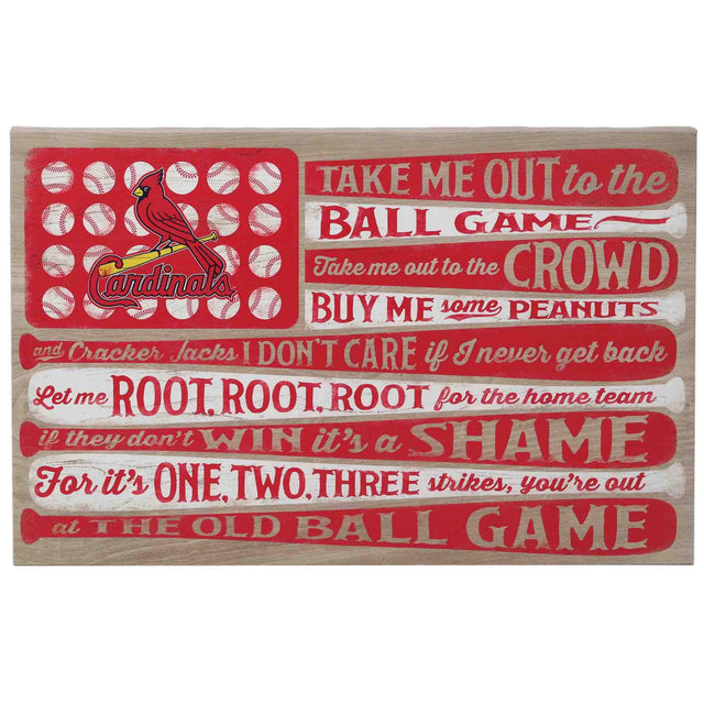 St. Louis Cardinals Canvas Flag Wall Decor