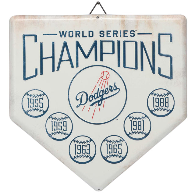Los Angeles Dodgers Home Plate Metal Wall Decor