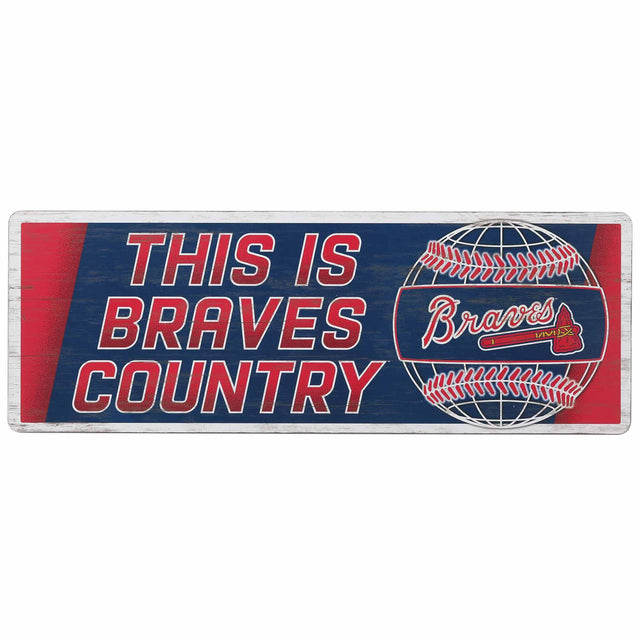 Atlanta Braves "Braves Country" Wood Wall Decor