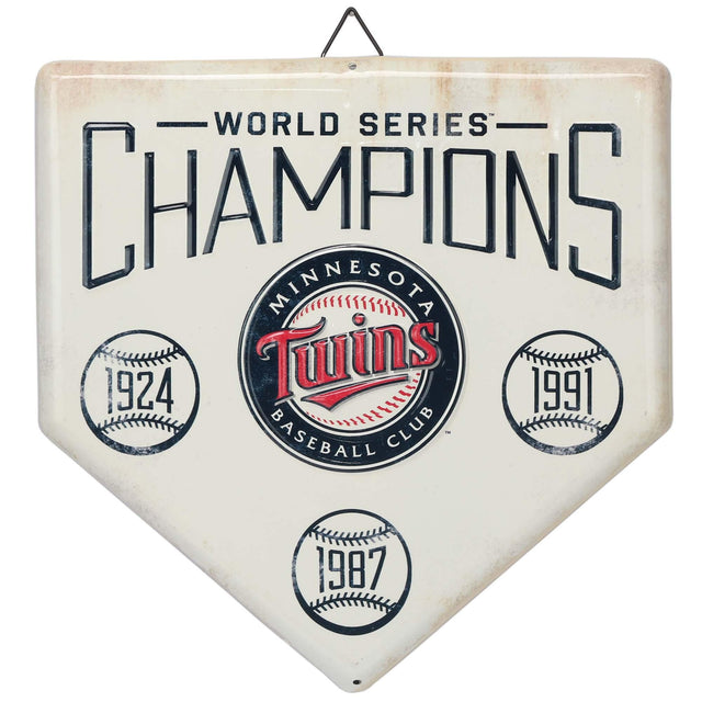 Minnesota Twins Home Plate Metal Wall Decor