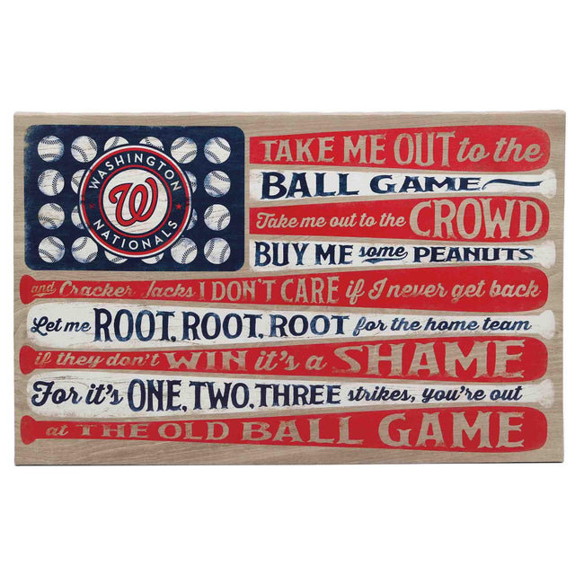 Washington Nationals Canvas Flag Wall Decor