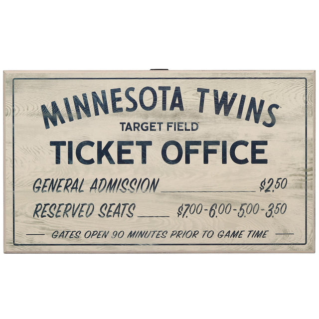 Minnesota Twins Vintage Ticket Office Wood Wall Decor