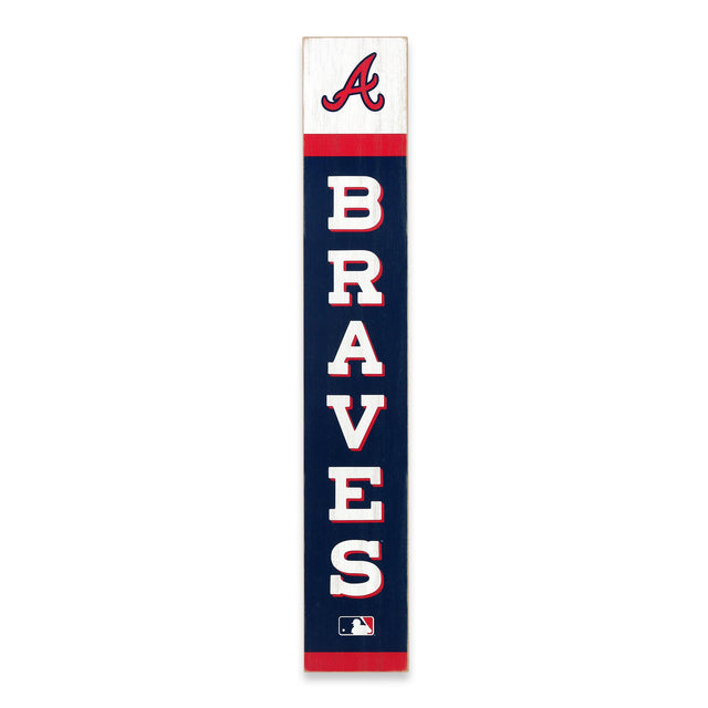 Atlanta Braves Team Spirit Vertical Wood Wall Decor