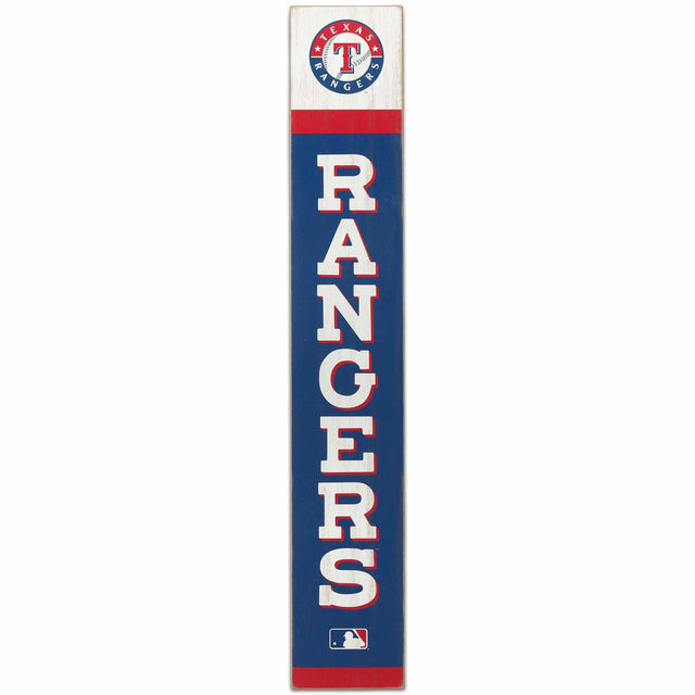 Texas Rangers Team Spirit Vertical Wood Wall Decor