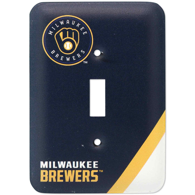 Milwaukee Brewers Metal Switch Plate