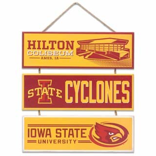 Iowa State University Cyclones Linked Wood Wall Decor
