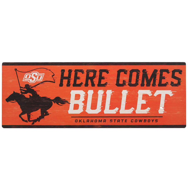 Oklahoma State University Bullet Wood Wall Decor