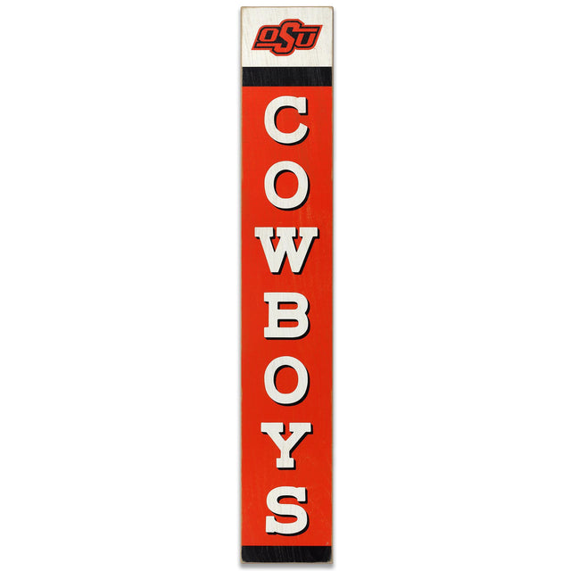 Oklahoma State University Vertical Wood Wall Decor
