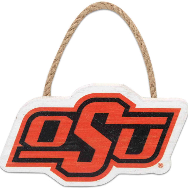 Oklahoma State University Logo Icon Mini Hanging Wood Wall Decor