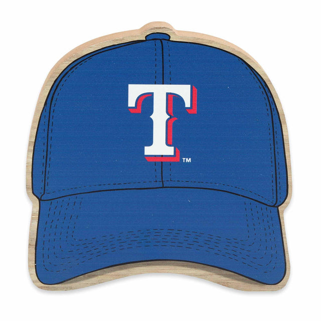 MLB Texas Rangers Ballcap Tabletop Wood Decor