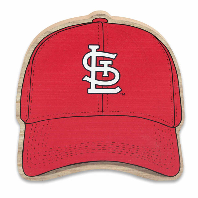 MLB St. Louis Cardinals Ballcap Tabletop Wood Decor