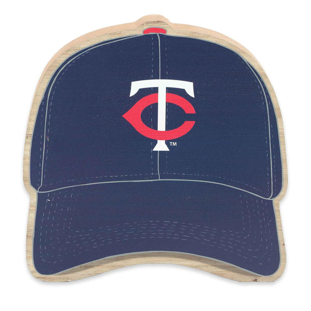 MLB Minnesota Twins Ballcap Tabletop Wood Decor