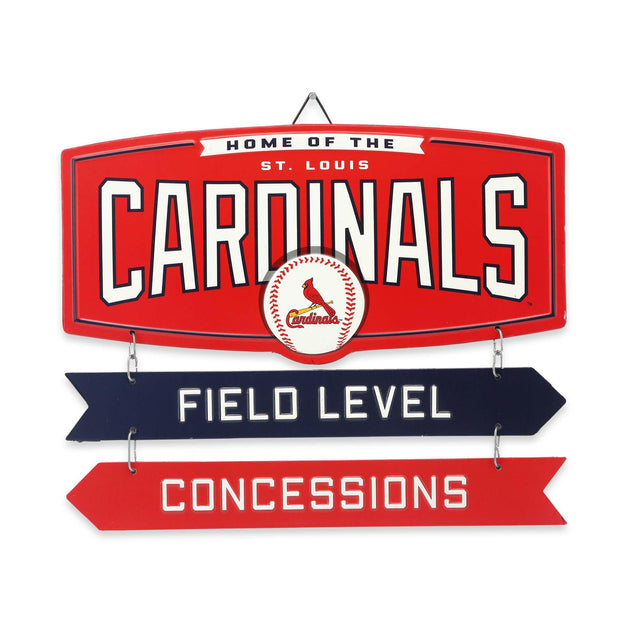 St. Louis Cardinals Field Level Concessions Metal Sign