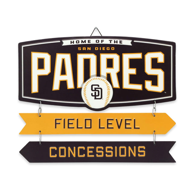 San Diego Padres Field Level Concessions Metal Sign