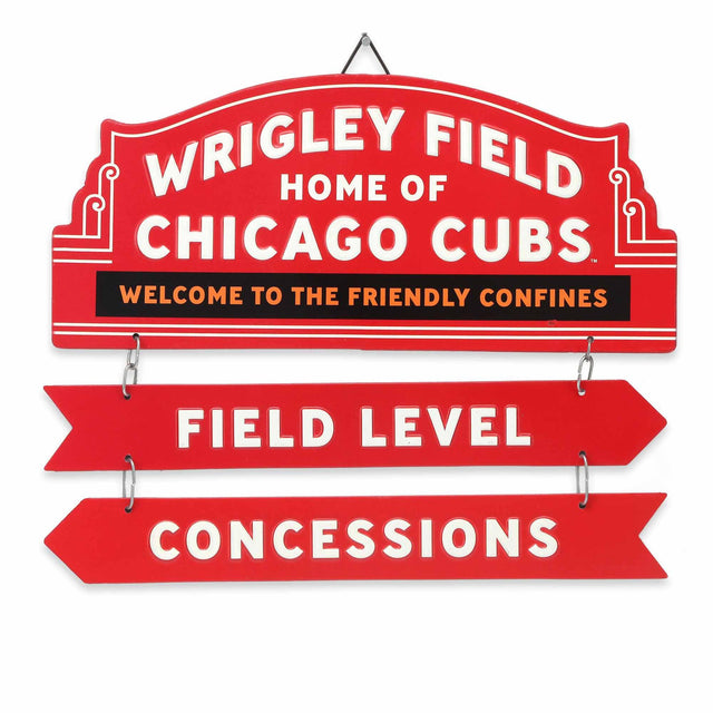 Chicago Cubs Wrigley Field Level Concessions Metal Sign