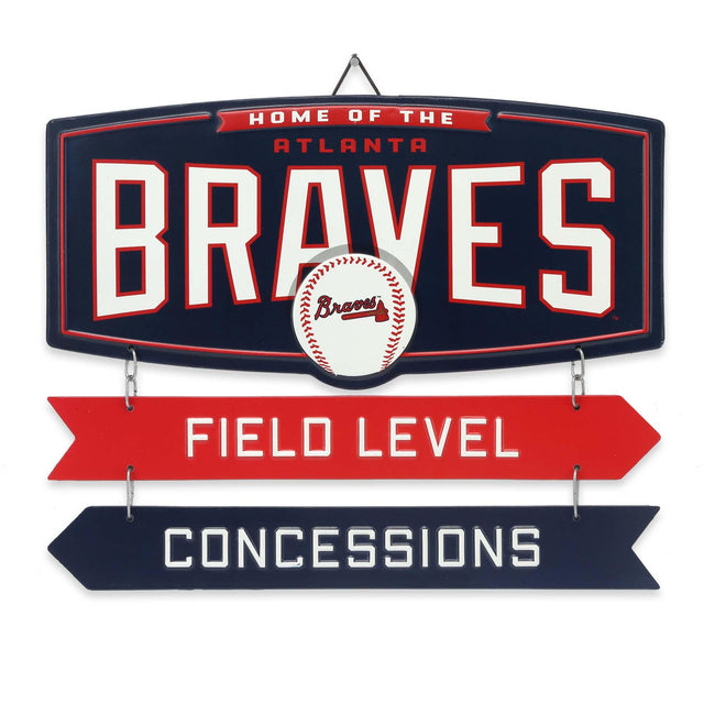 Atlanta Braves Field Level Concessions Metal Sign