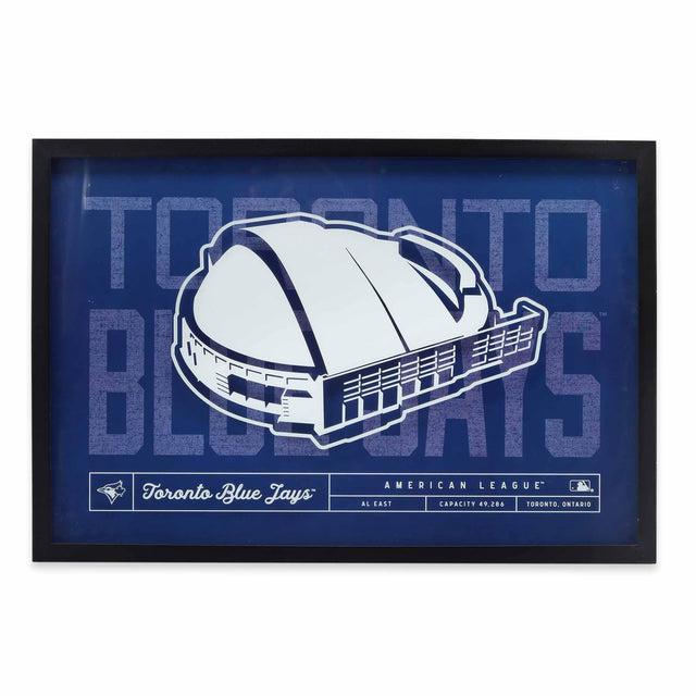 Toronto Blue Jays Stadium Glass Framed Wall Decor