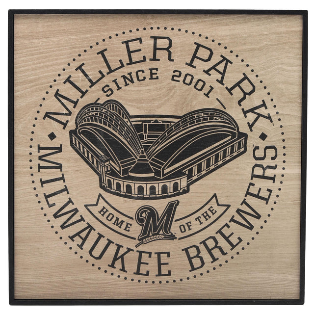 Milwaukee Brewers Miller Park Wood Wall Decor