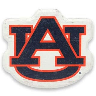 Imán de madera con el logotipo de la Universidad de Auburn