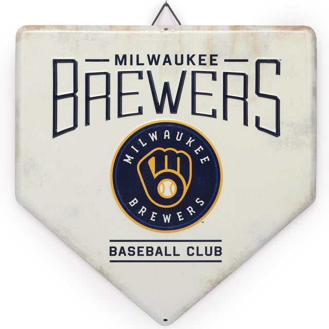 Milwaukee Brewers Base Metal Sign