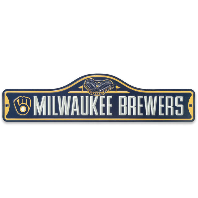 Milwaukee Brewers Metal Street Sign
