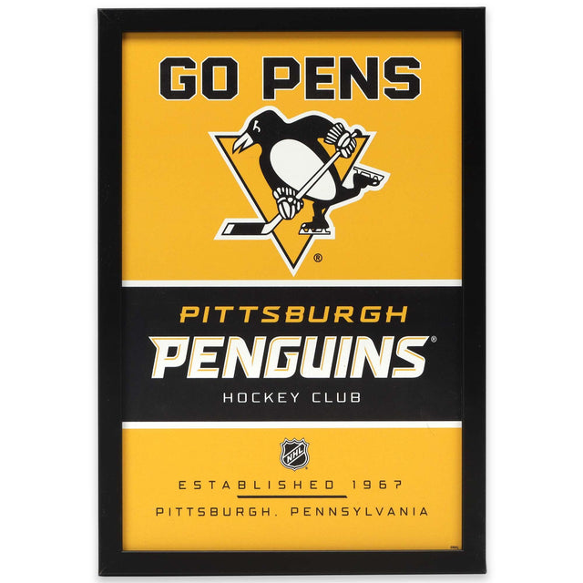 Pittsburgh Penguins Framed Wood Wall Decor