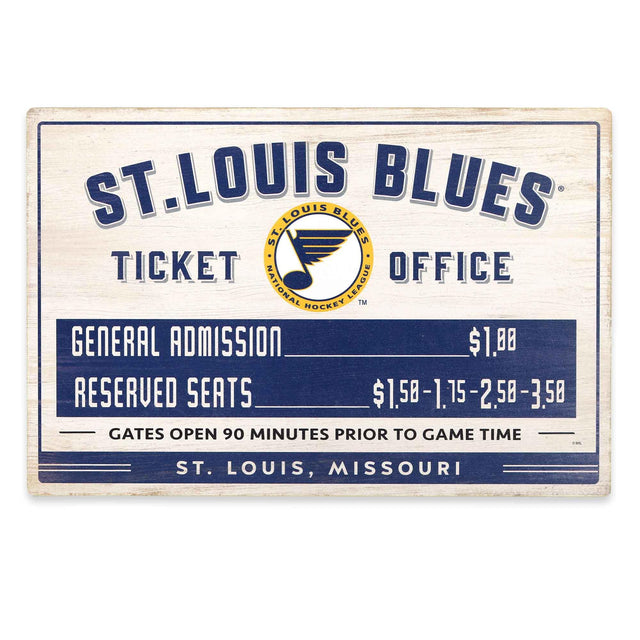 St. Louis Blues Ticket Office Wood Wall Decor