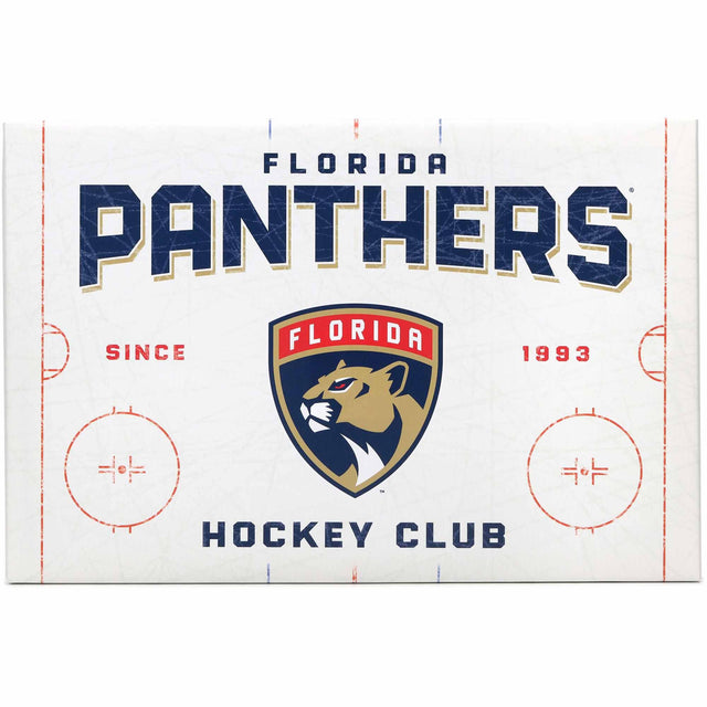 Decoración de pared en lienzo con la pista de patinaje de los Florida Panthers
