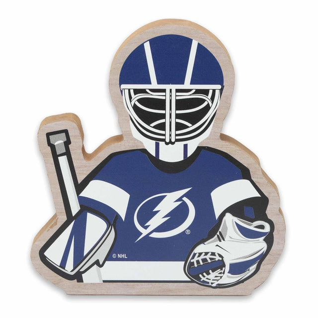 National Hockey League NHL Tampa Bay Lightning Goalie Tabletop Wood Decor