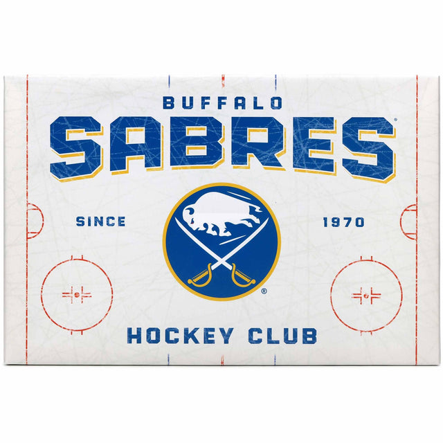 Decoración de pared en lienzo de la pista de patinaje Buffalo Sabres