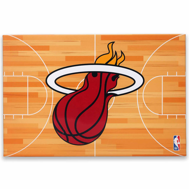 Miami Heat Court Canvas Wall Decor