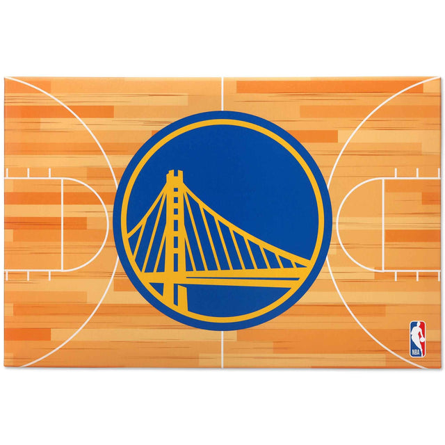 Golden State Warriors Court Canvas Wall Decor