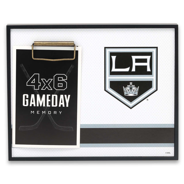 Marco de fotos con el logotipo del equipo Los Angeles Kings de la Liga Nacional de Hockey (NHL)