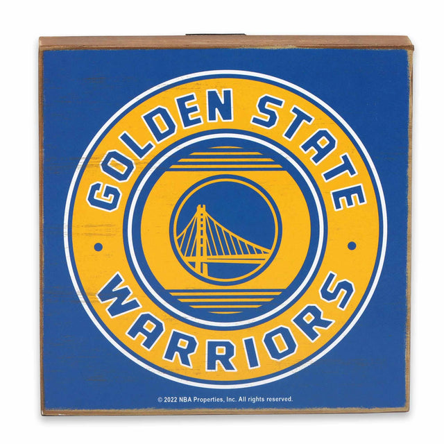 Golden State Warriors Logo Deep Wood Wall Decor