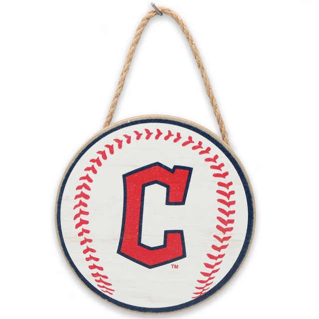 Cleveland Guardians Baseball Hanging Wood Wall Decor