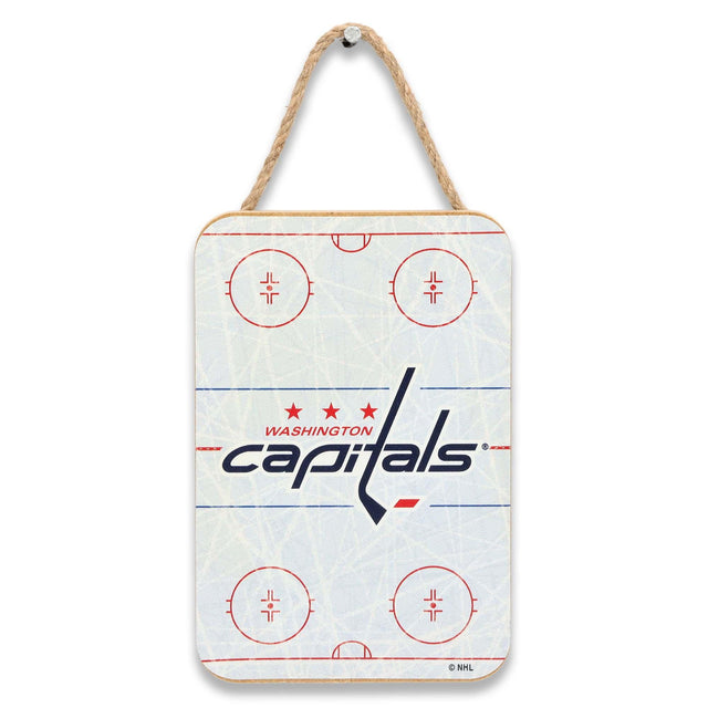Decoración de pared de madera para colgar en la pista de patinaje de los Washington Capitals de la Liga Nacional de Hockey (NHL)
