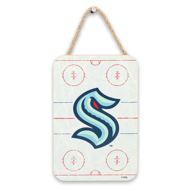 Decoración de pared de madera para colgar en la pista de patinaje sobre hielo Seattle Kraken de la Liga Nacional de Hockey NHL