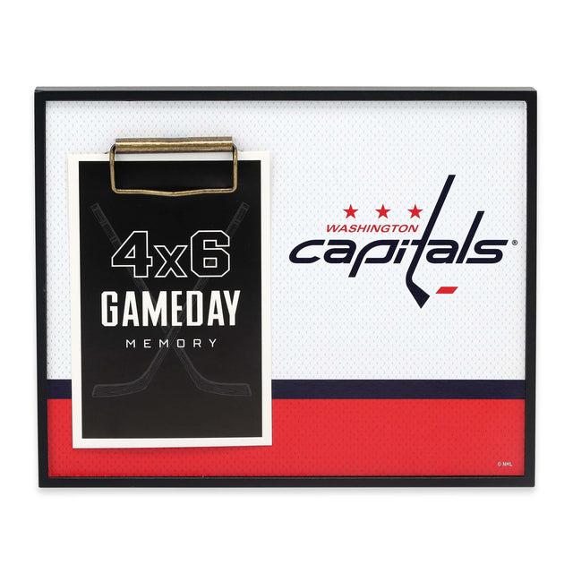 Marco de fotos con el logotipo del equipo Washington Capitals de la Liga Nacional de Hockey (NHL)